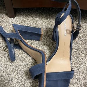 Gianni Bini Blue Suede Heels Size 8.5